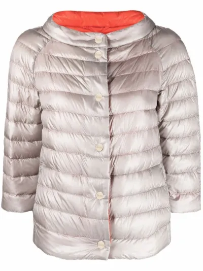 cropped sleeves puffer jacket | Herno 