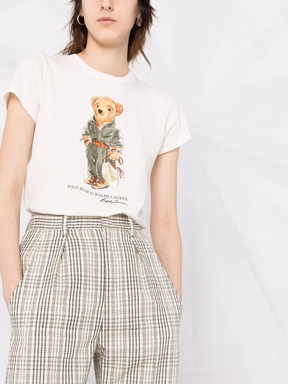 фото Polo ralph lauren футболка с принтом polo bear