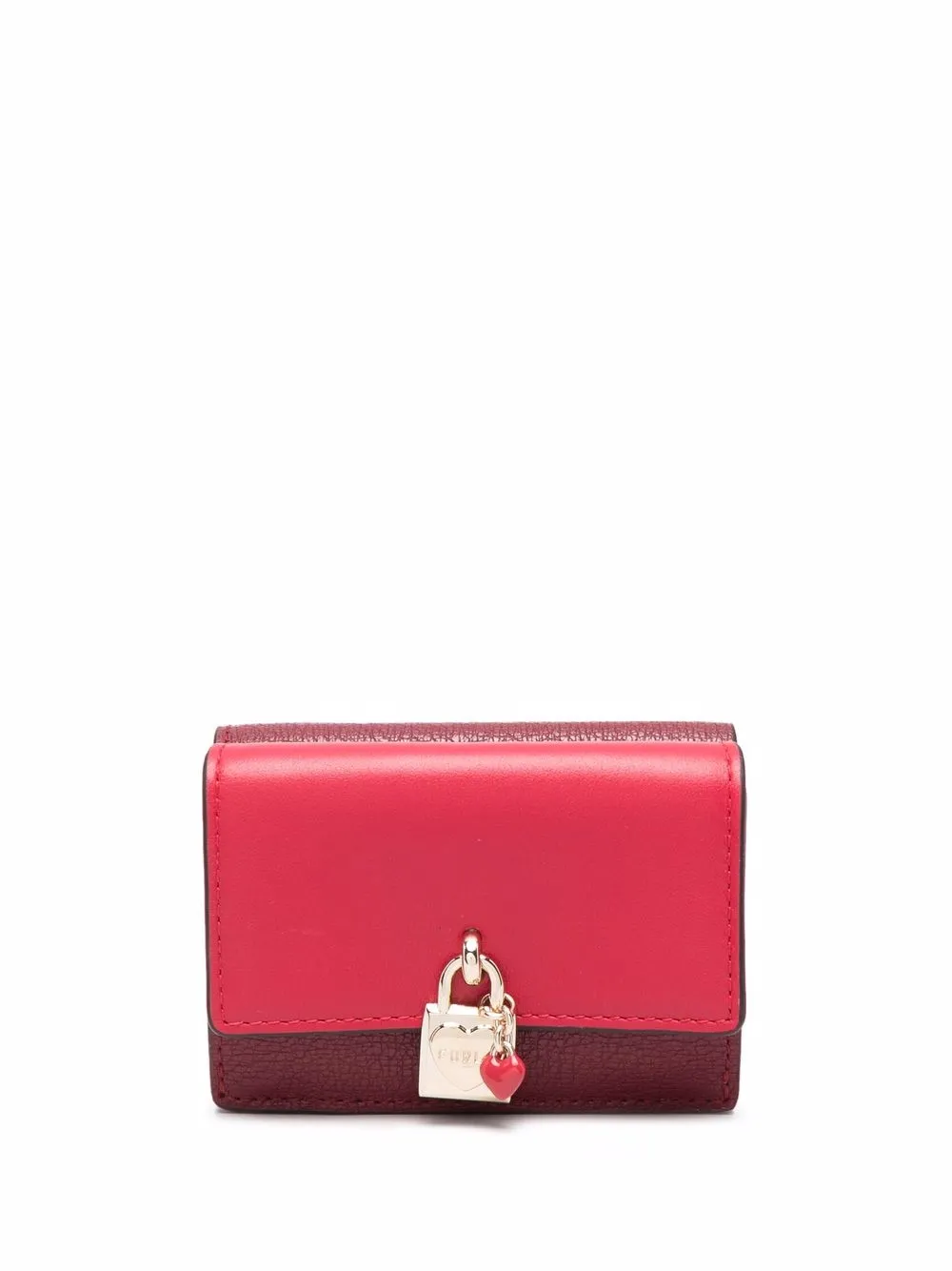 

Furla cartera con detalle de candado - Rojo