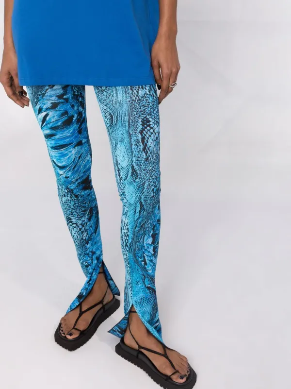 Blumarine Pantaloni Svasati Con Effetto Pelle Di Pitone - Farfetch