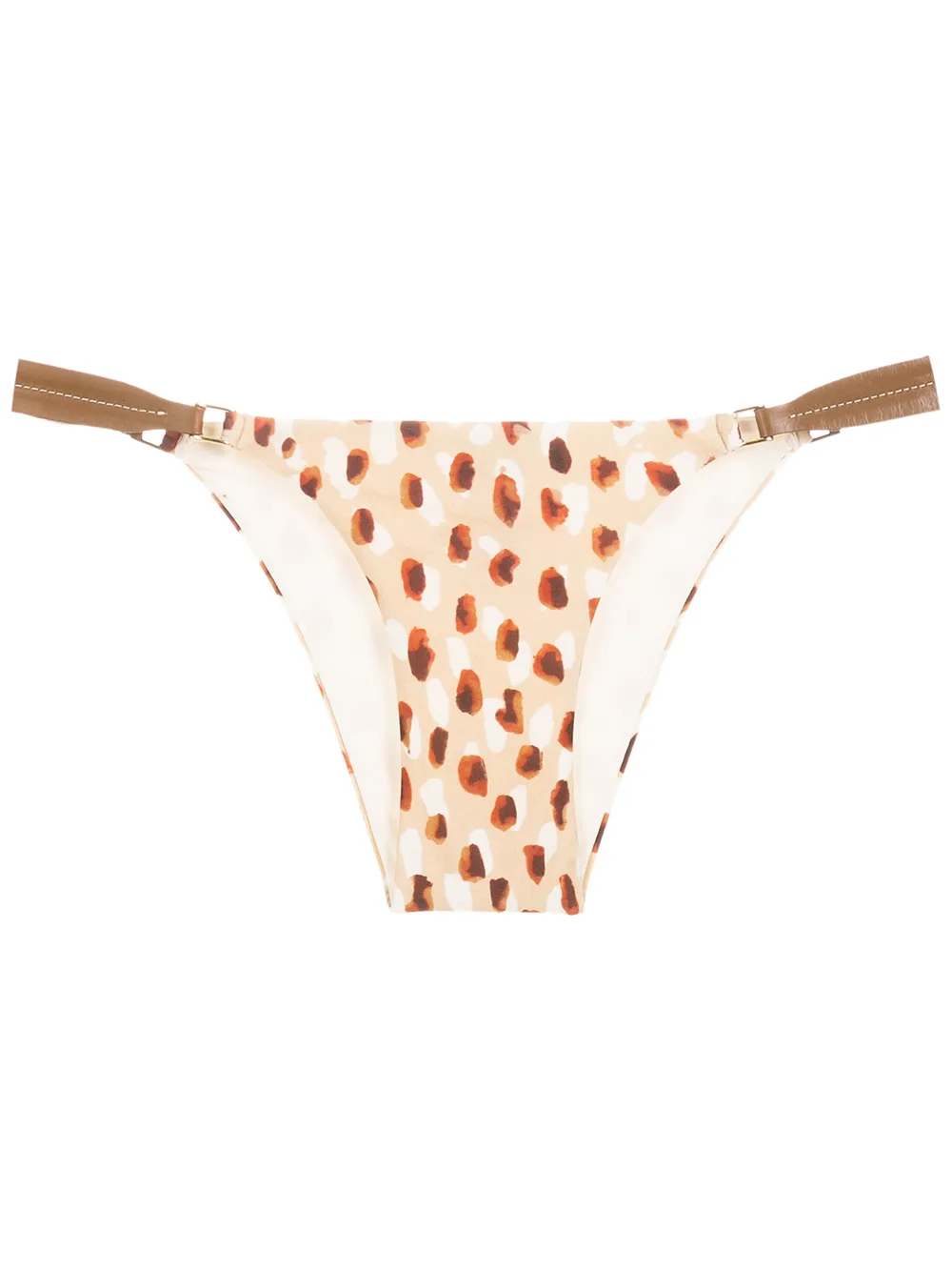 Lenny Niemeyer Leopard-print Bikini Bottoms In Neutrals