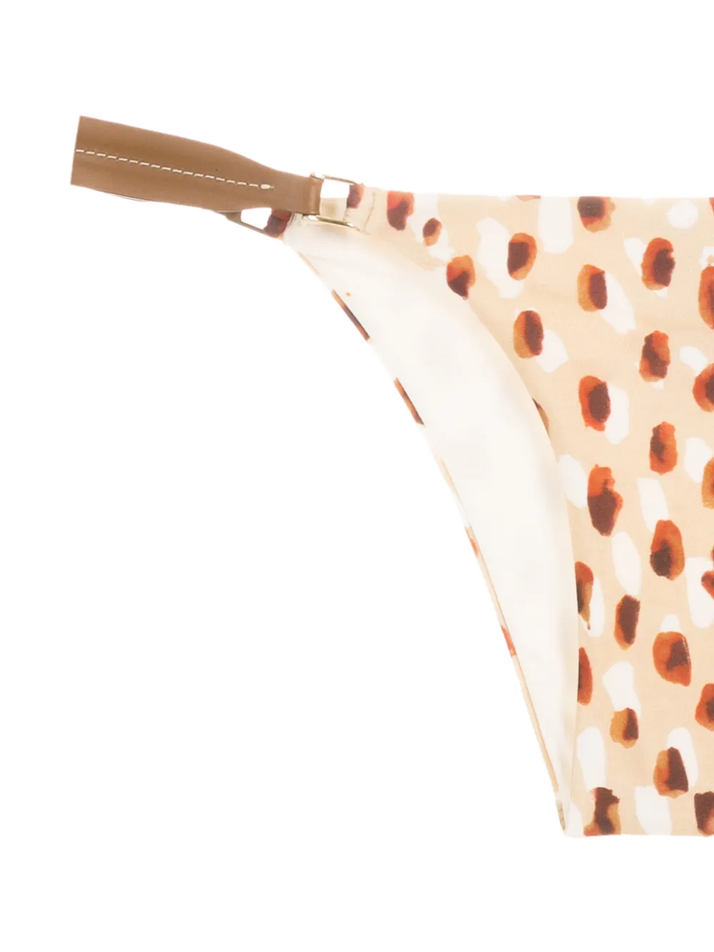 Lenny Niemeyer Leopard-print Bikini Bottoms In Neutrals
