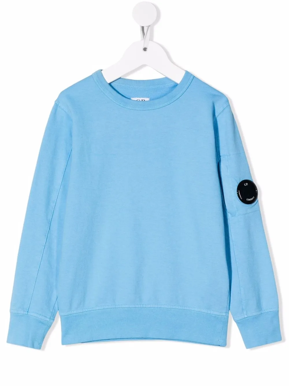 

C.P. Company Kids logo crew-neck sweatshirt - Blue