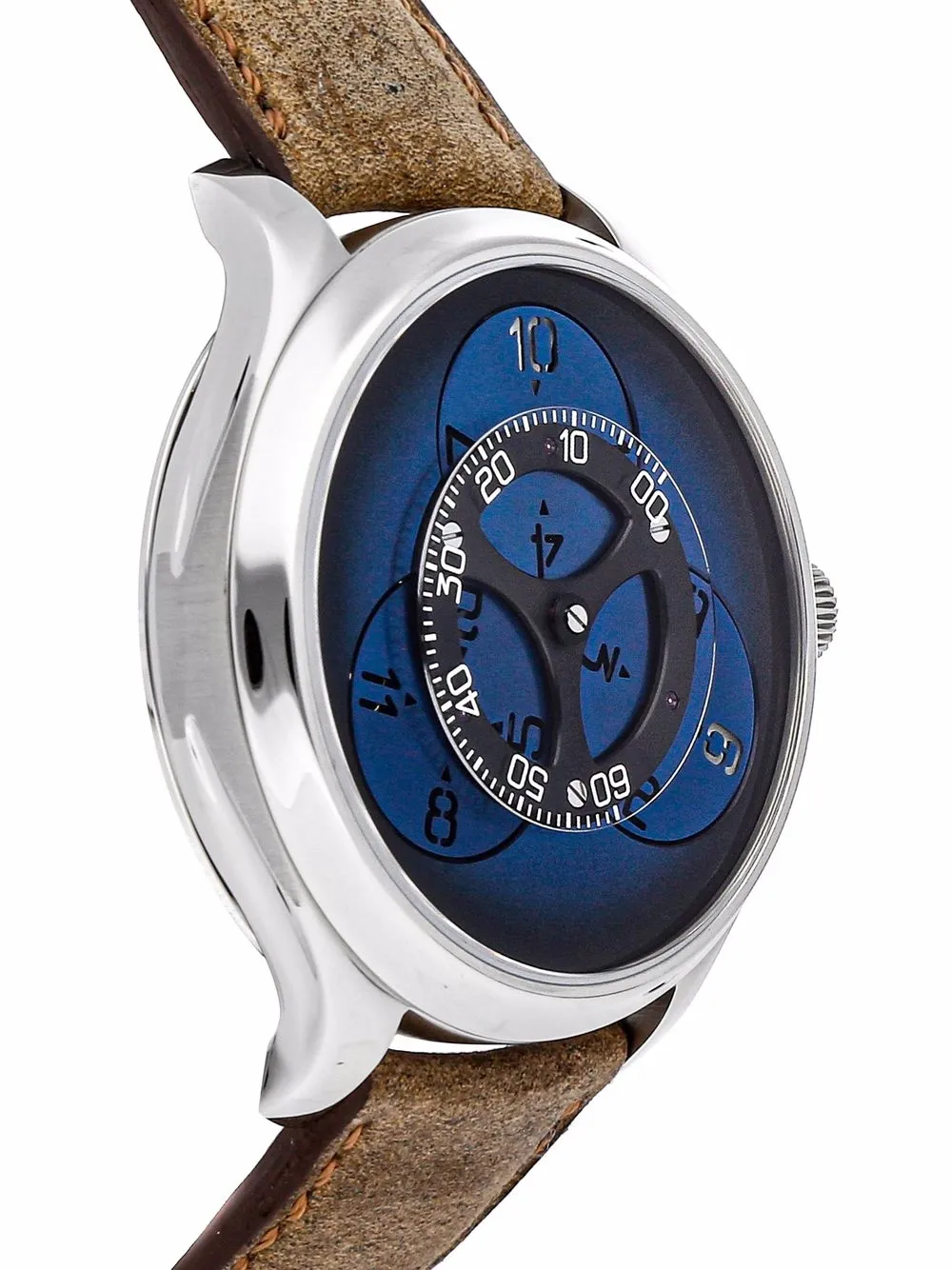 фото H. moser & cie наручные часы endeavour flying hours pre-owned 42 мм