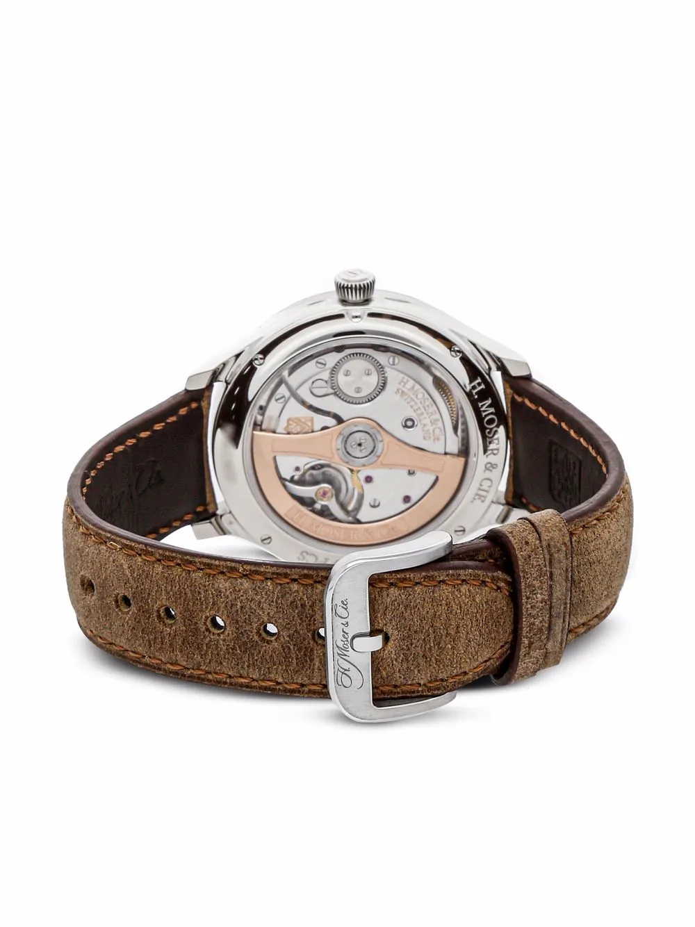 фото H. moser & cie наручные часы endeavour flying hours pre-owned 42 мм