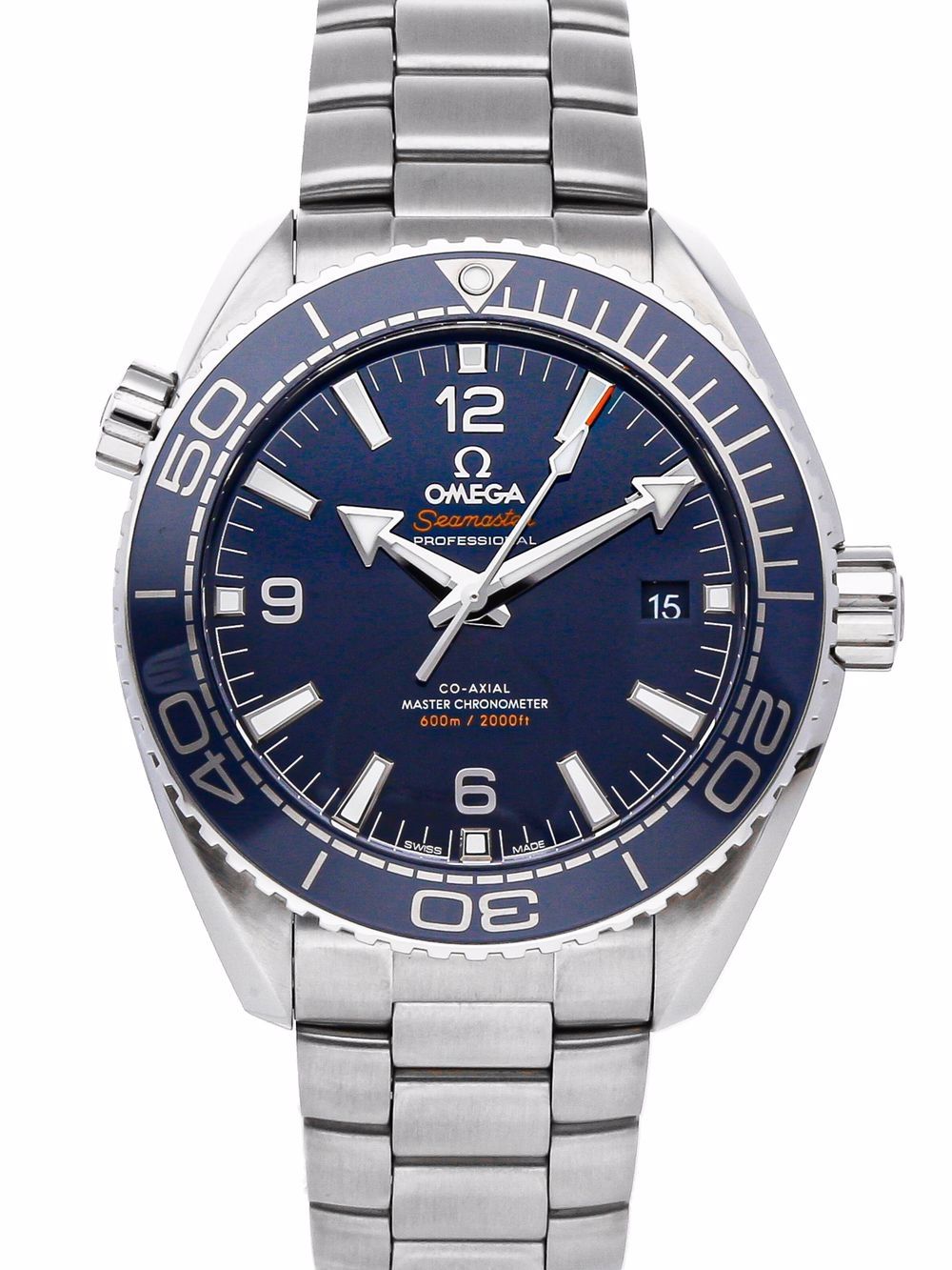 фото Omega наручные часы seamaster planet ocean pre-owned 43 мм 2021-го года