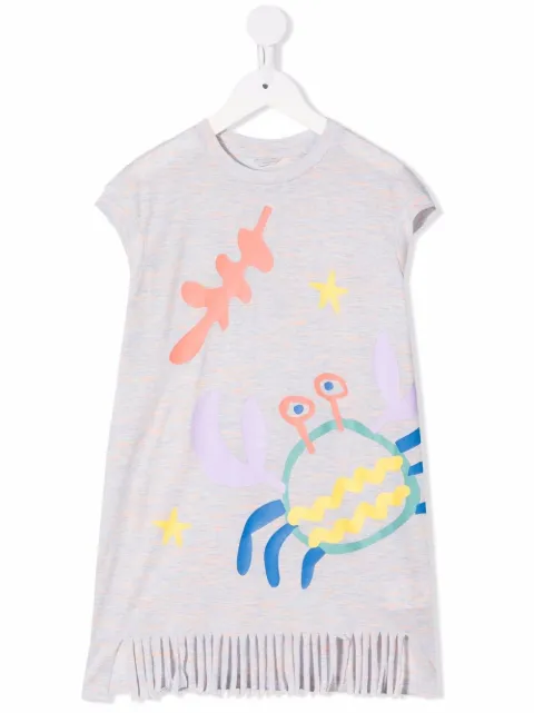 Stella McCartney Kids تيشيرت بشرابة وطبعة جرافيك