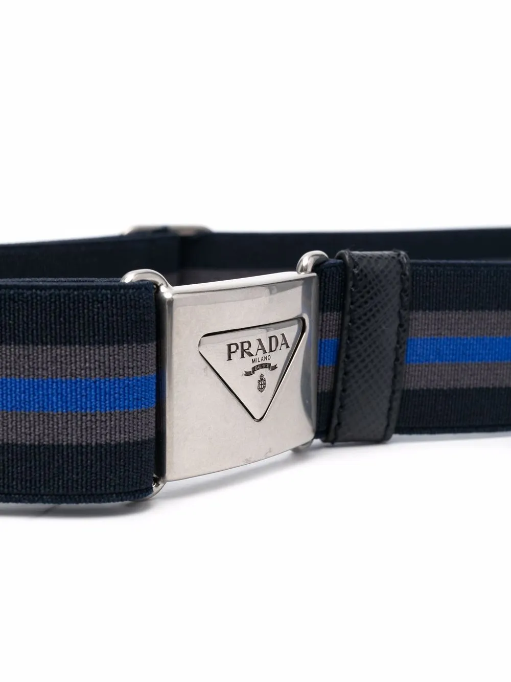 Prada Gestreepte riem - Blauw
