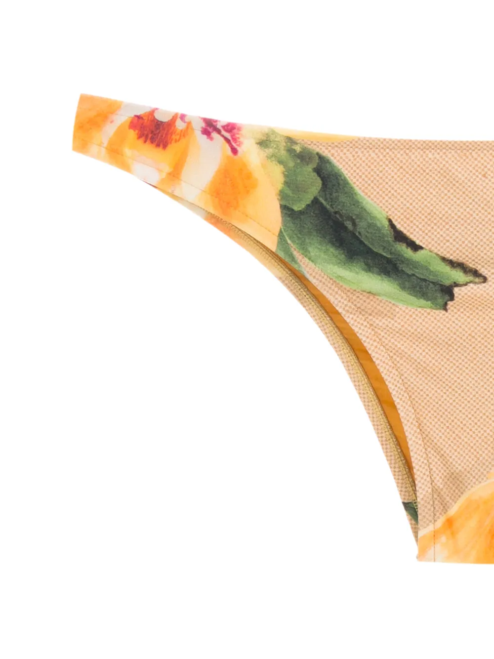 Lenny Niemeyer Vic Floral-print Bikini Bottoms In Yellow