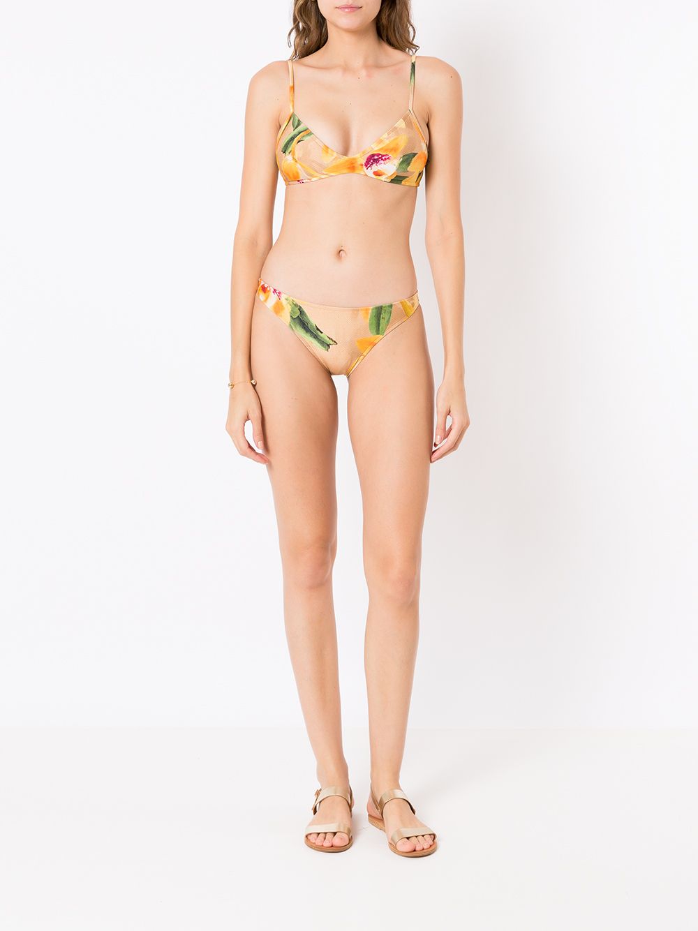 Lenny Niemeyer Bikinitop met bloemenprint - Geel