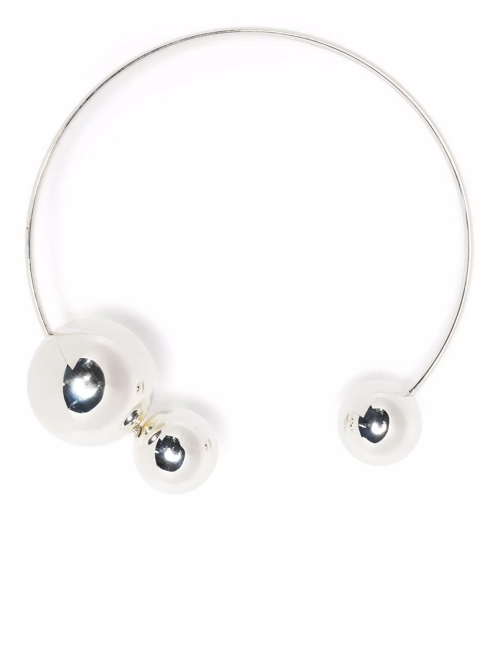 EFVA ATTLING collar con diseño grueso - Plateado