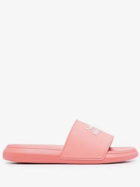 Alexander McQueen claquettes à logo débossé