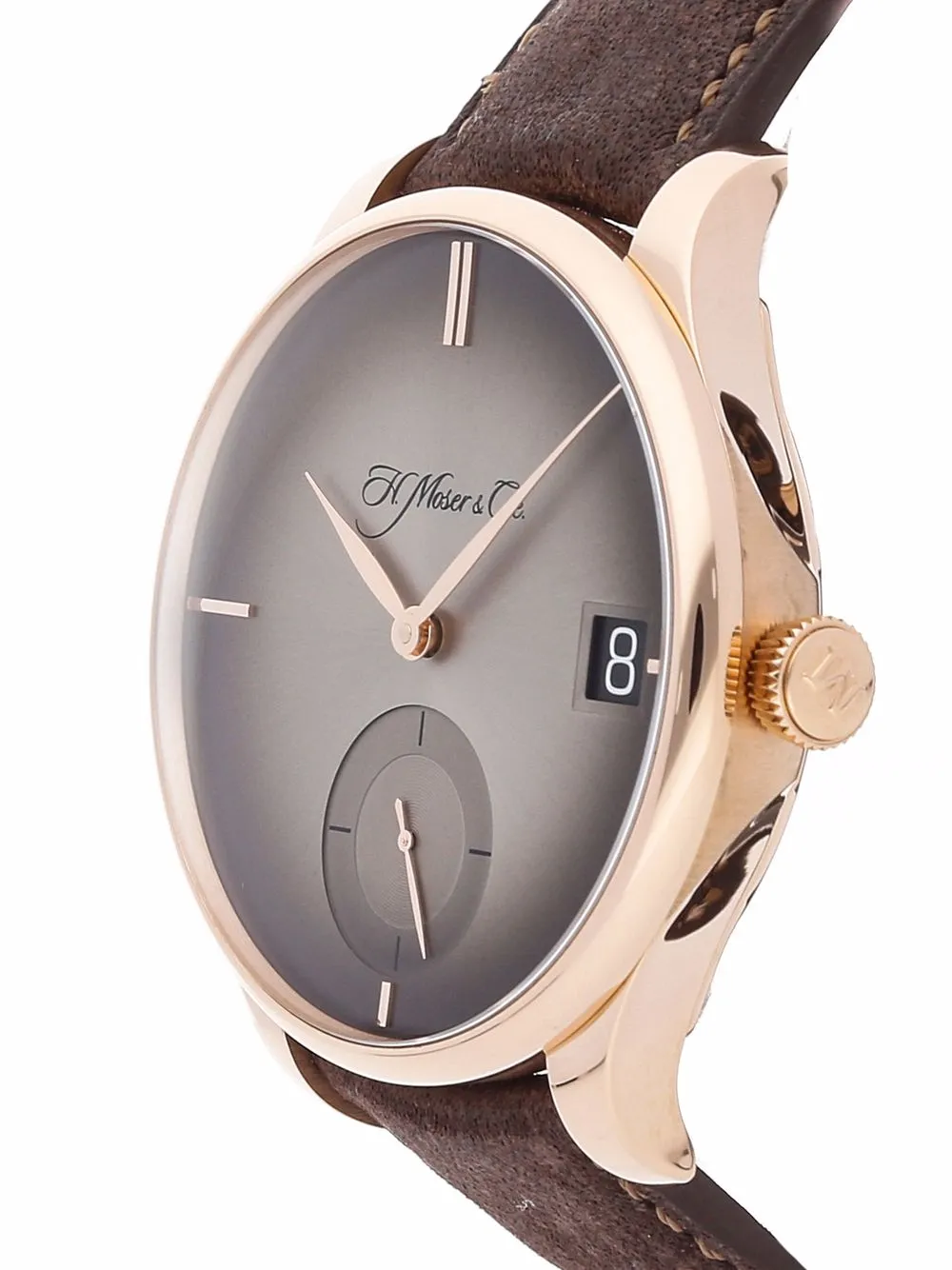 фото H. moser & cie наручные часы venturer big date pre-owned 41 мм