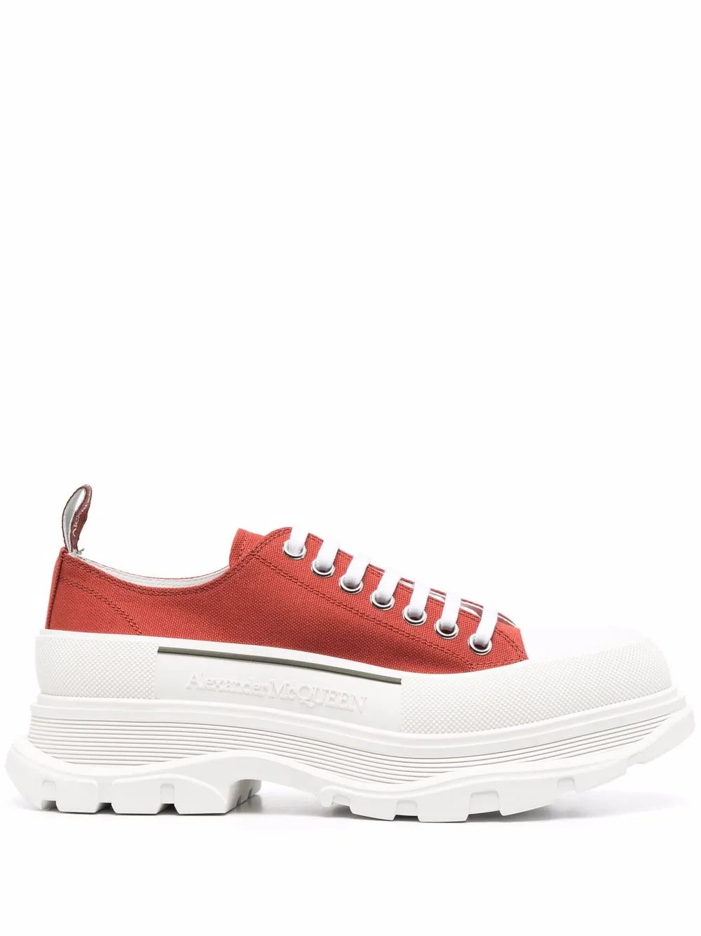 

Alexander McQueen tenis bajos Tread Slick - Rojo