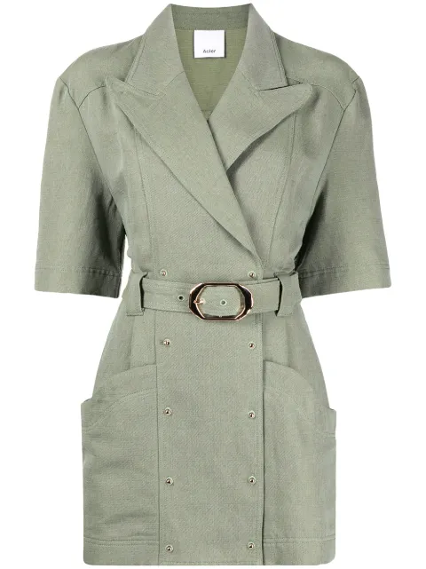 Acler Dunstan belted-wait dress