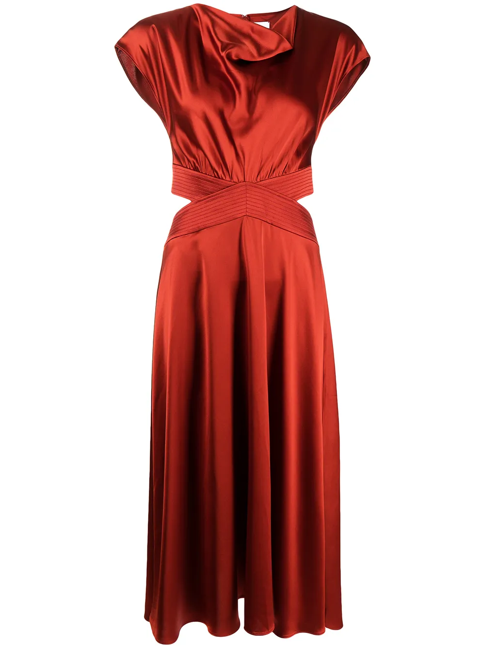 

Acler cut-out detail long dress - Red