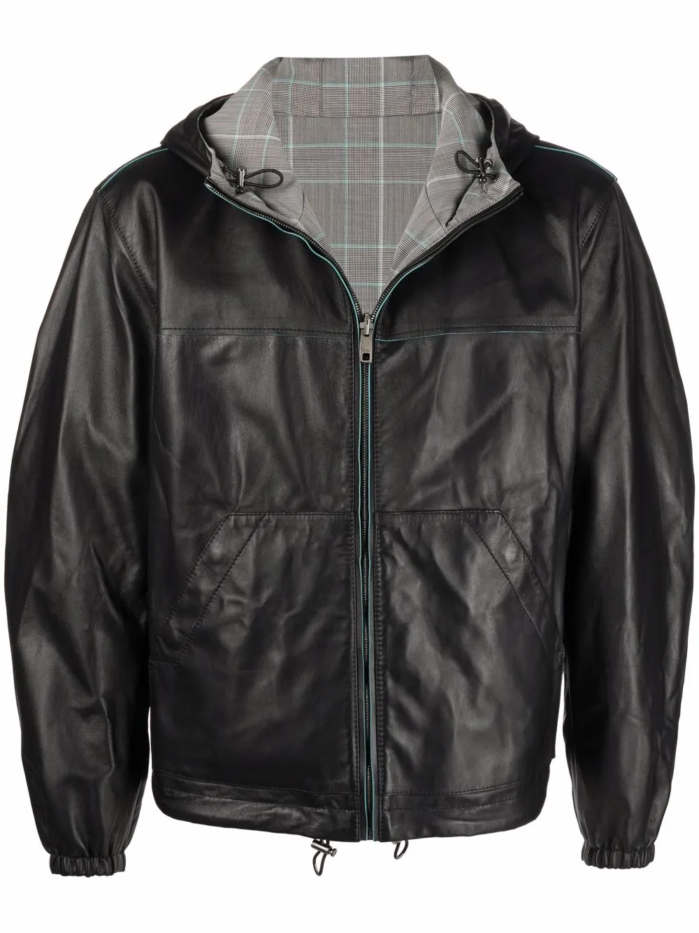 

Dolce & Gabbana chamarra bomber reversible con logo estampado - Negro