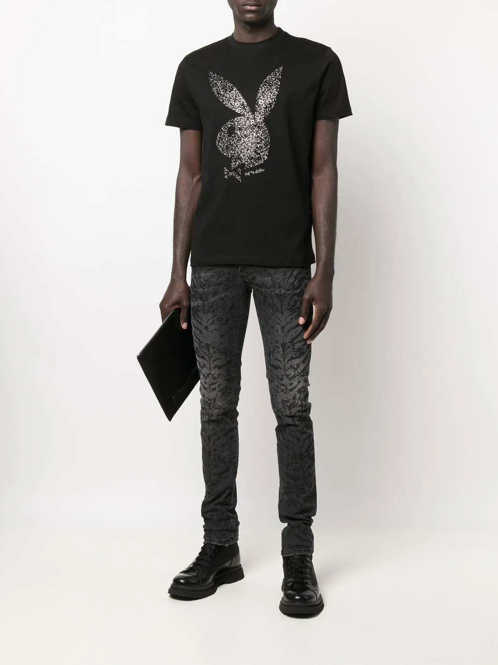 John Richmond Slim-fit jeans - Grijs