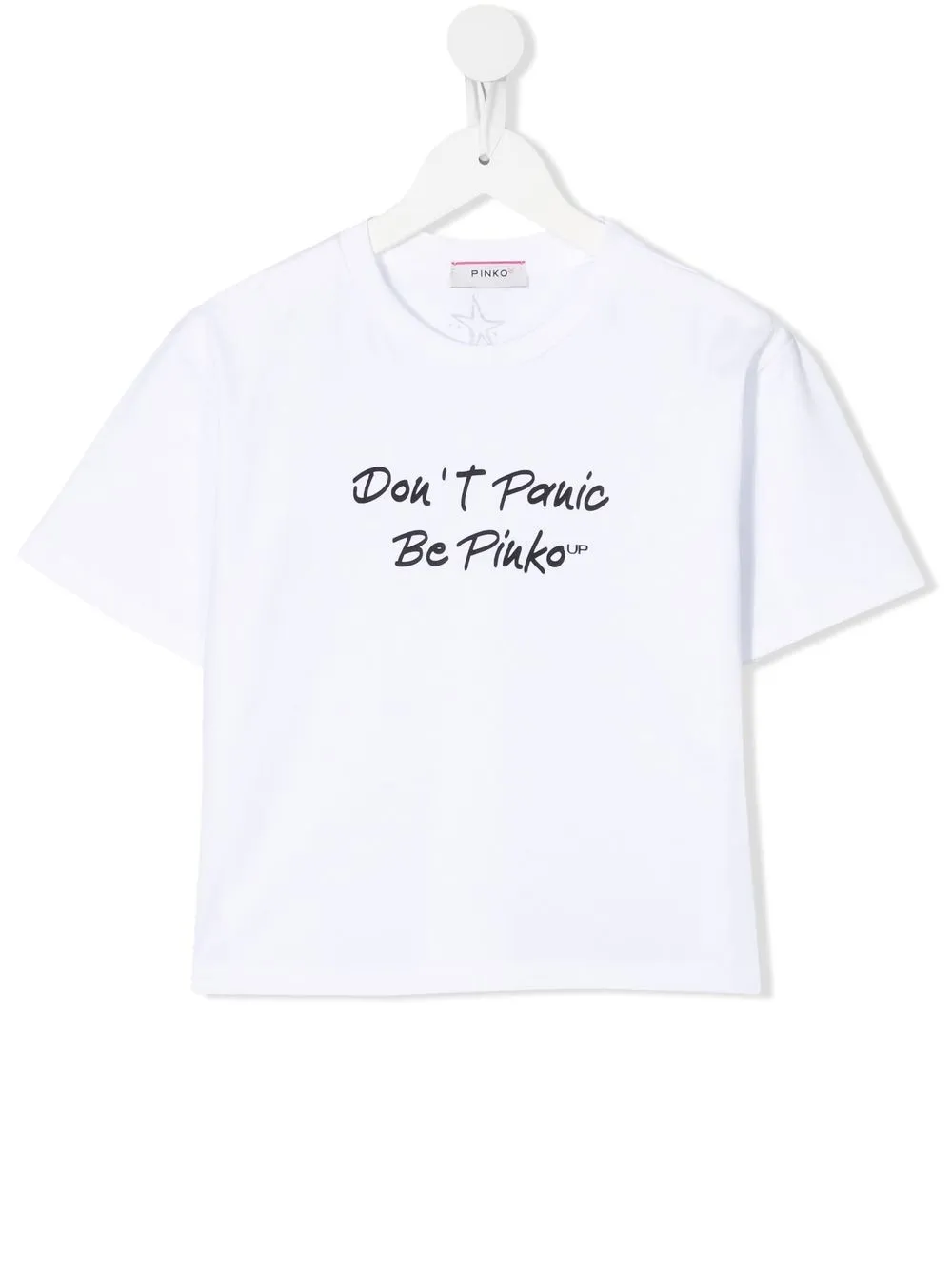 

Pinko Kids playera con eslogan estampado - Blanco