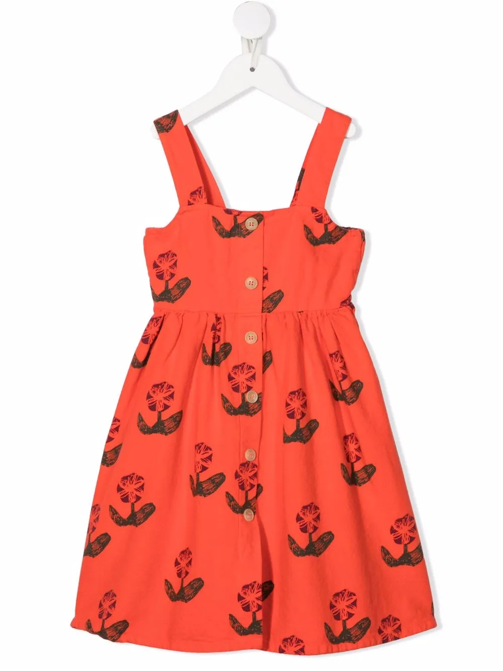 20%OFF！＜Farfetch＞ Bobo Choses フローラル フレアワンピース - レッド