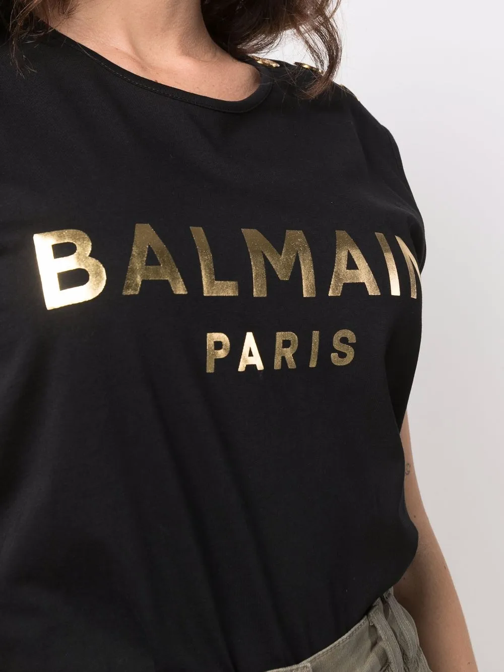 фото Balmain топ с логотипом