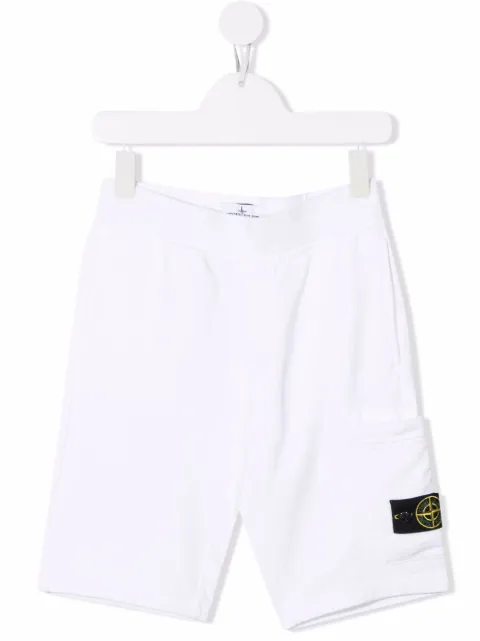 Stone Island Junior joggers con parche de brújula