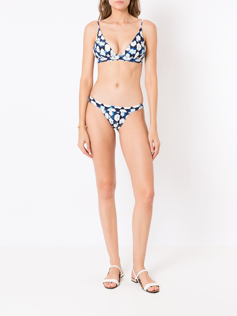 Lenny Niemeyer Bikinitop met tie-dye print - Blauw