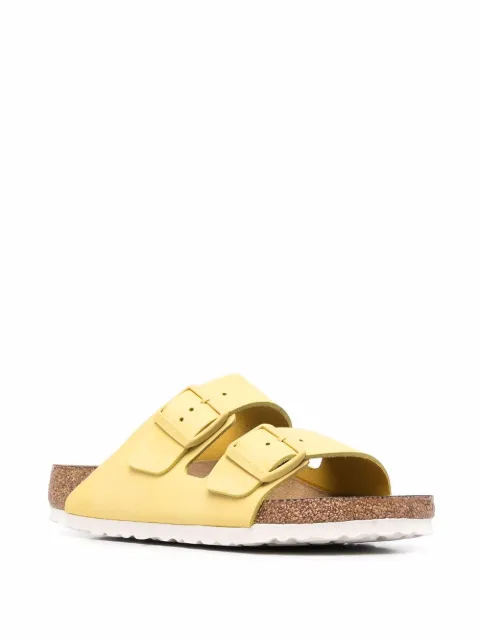 yellow birkenstock sandals