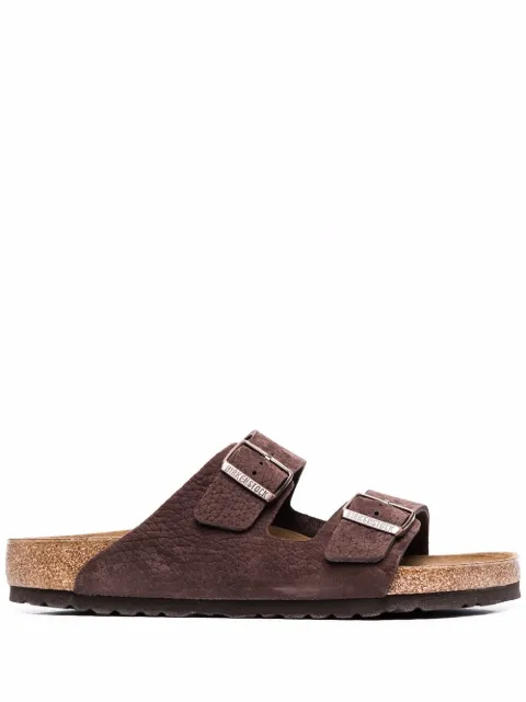 Birkenstock Arizona pebbled leather sandals