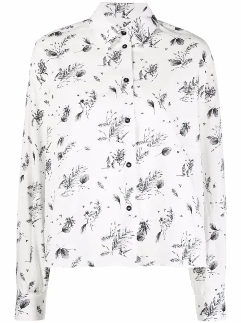 Woolrich sketch-style print shirt