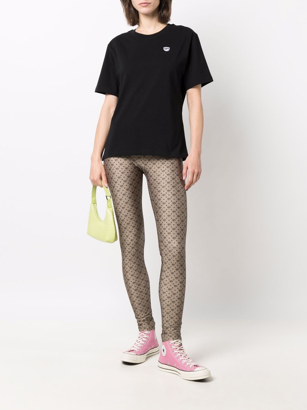 Chiara Ferragni Metallic legging - Beige