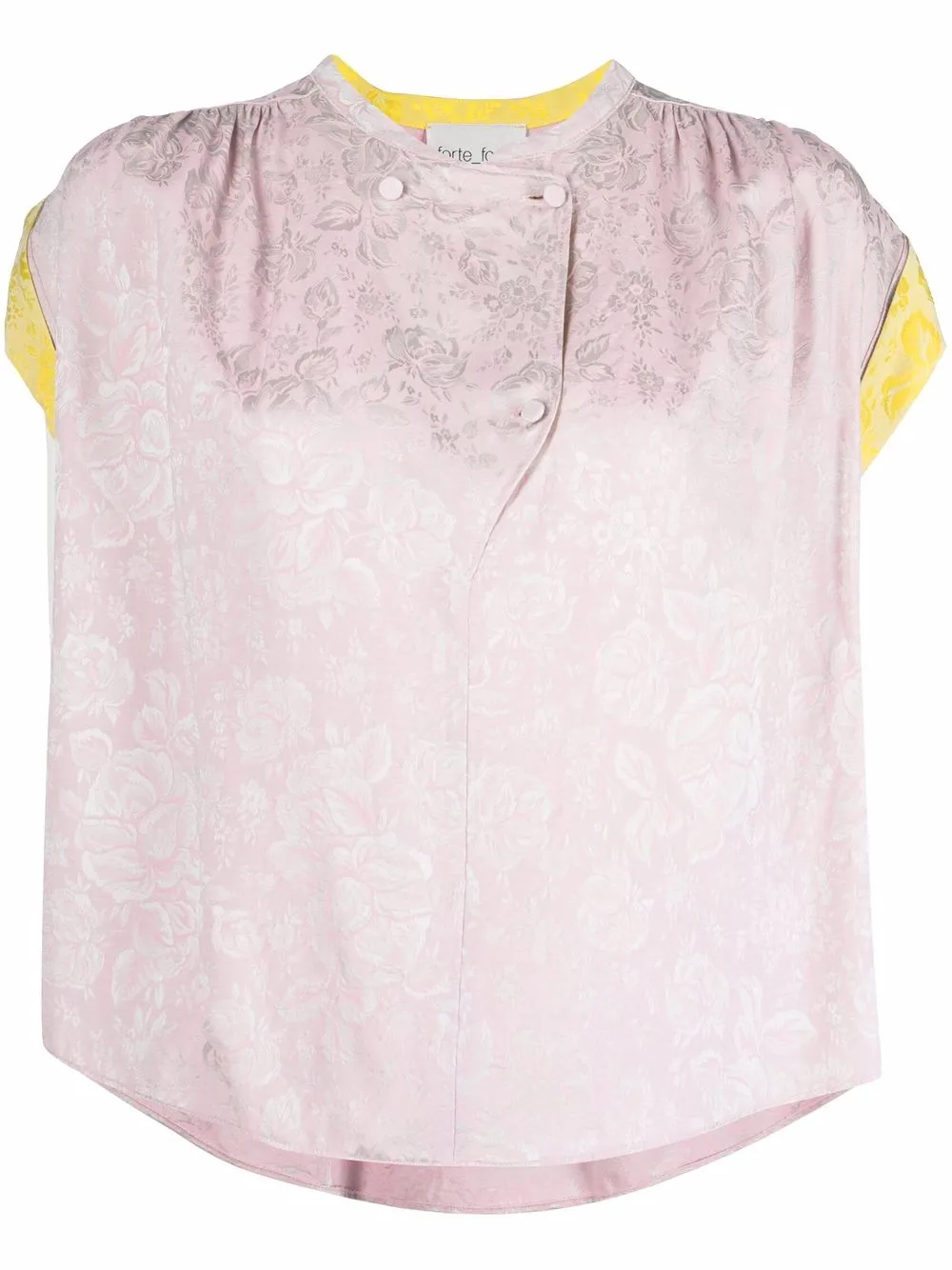 

Forte Forte floral-print tunic top - Pink