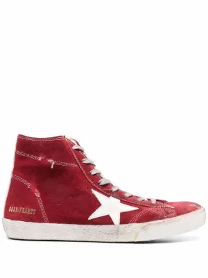 Sneakers alte in pelle Farfetch Uomo Scarpe Sneakers Sneakers alte Rosso 
