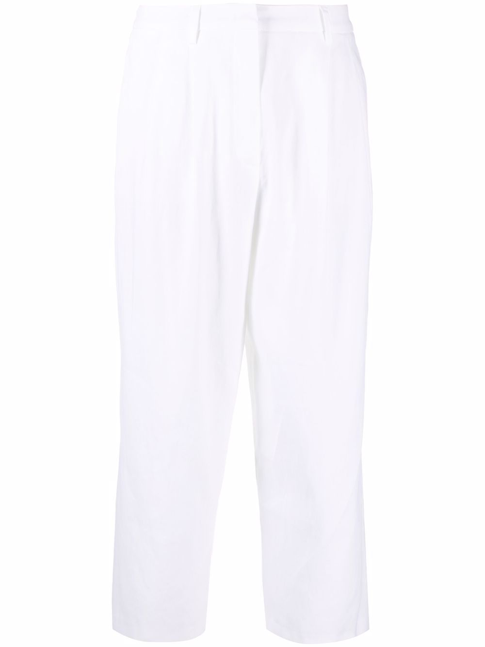 

Fabiana Filippi pantalones capri anchos - Blanco