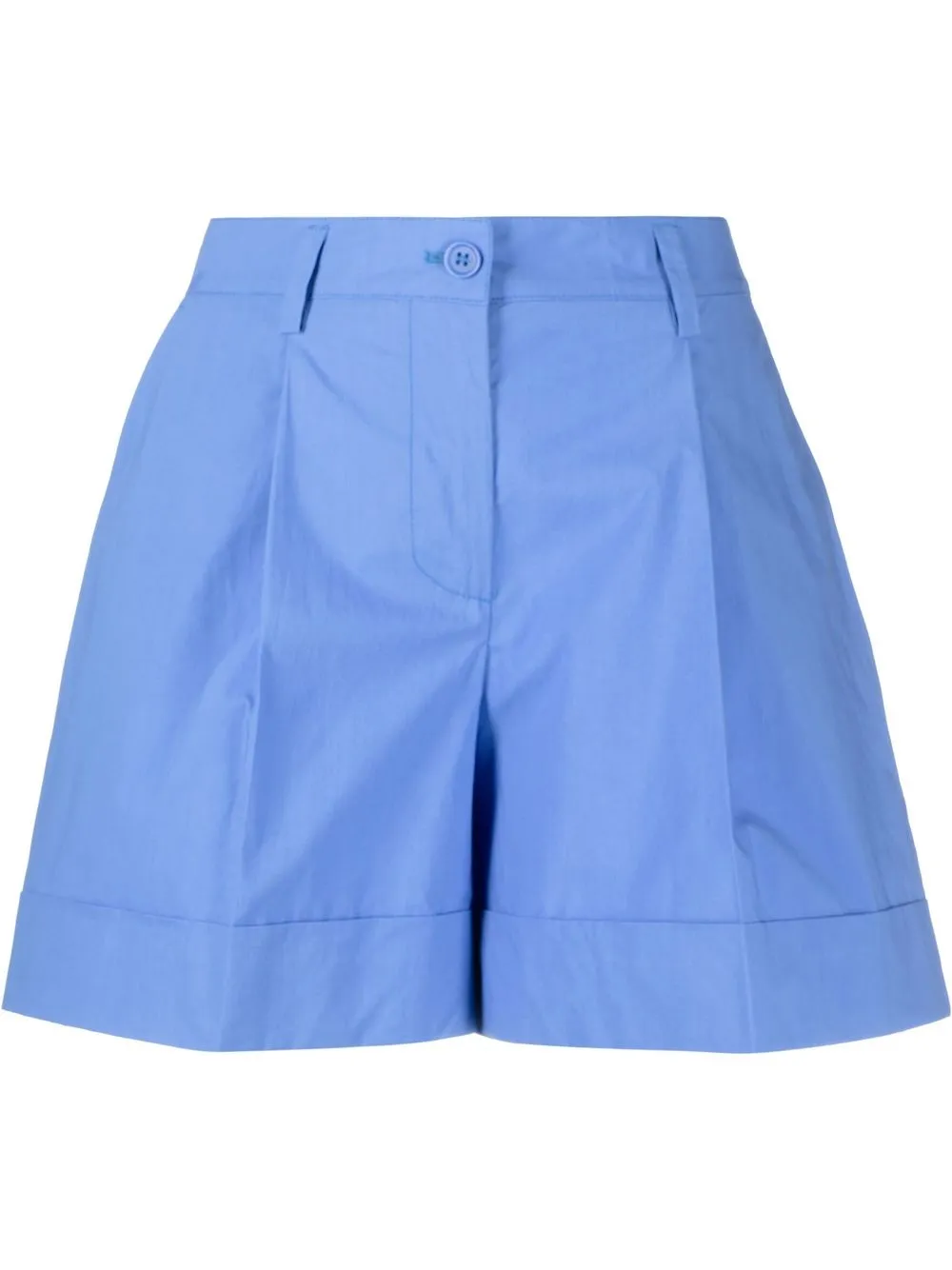 

P.A.R.O.S.H. shorts con tiro alto acampanados - Azul