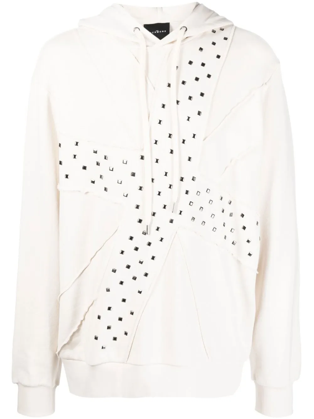 

John Richmond hoodie con apliques - Neutro