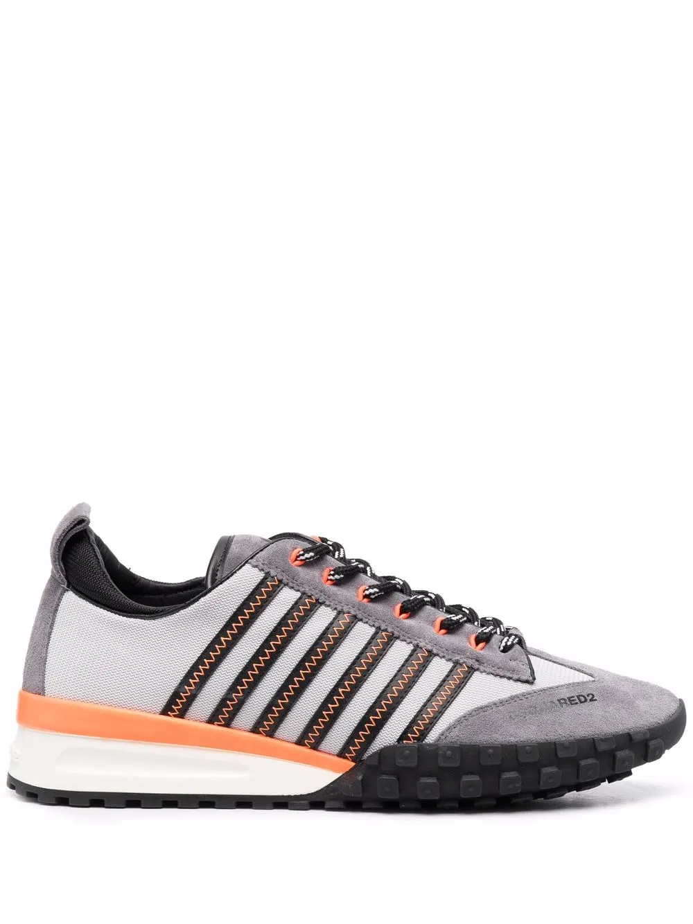 

Dsquared2 tenis bajos con motivo de rayas - Gris