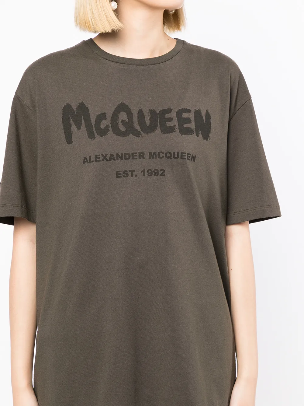 фото Alexander mcqueen футболка с логотипом