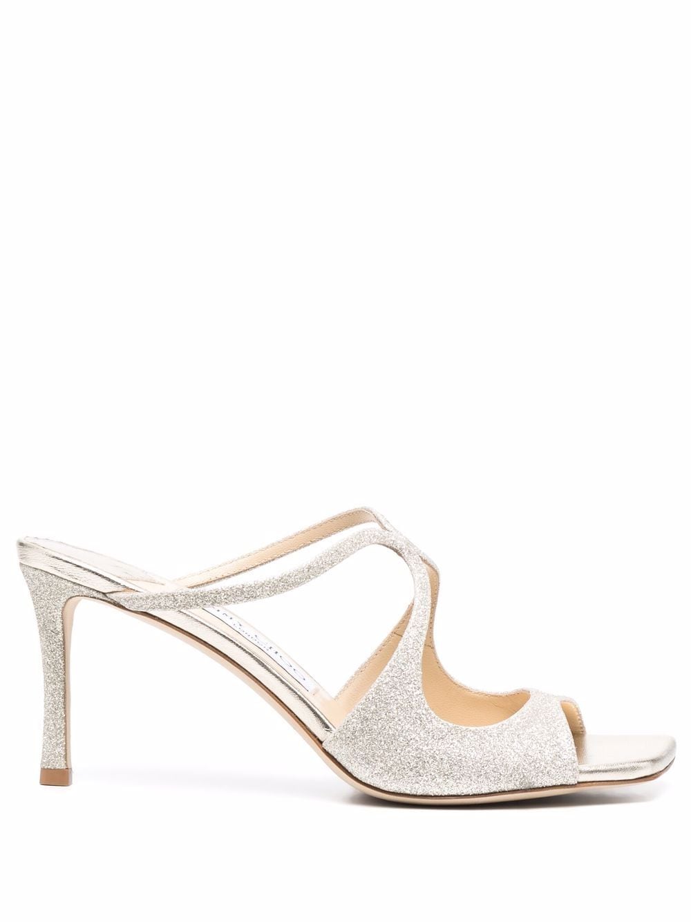 jimmy choo anise 75mm sandals - gold