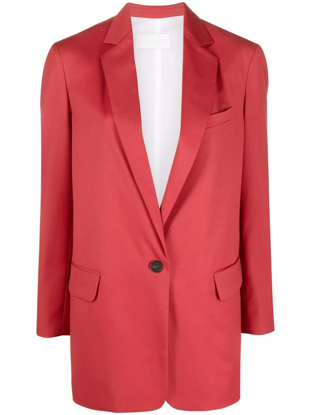 

Fabiana Filippi blazer con solapas de muesca - Rojo