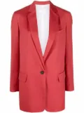 Fabiana Filippi notched-lapel single-breasted blazer - Red