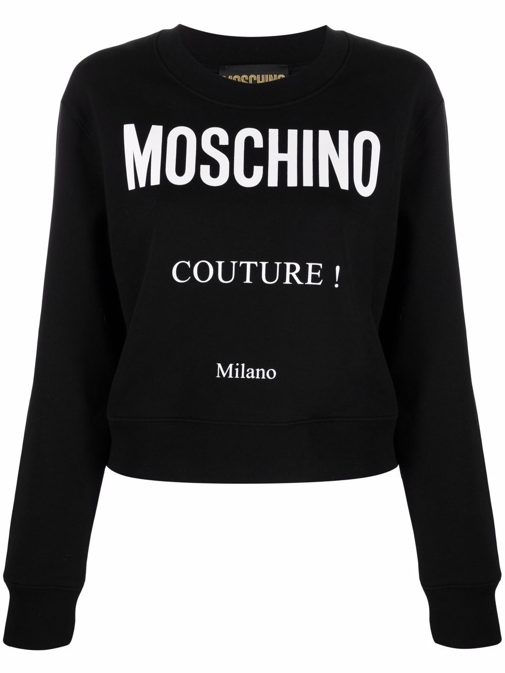 

Moschino sudadera con logo estampado - Negro