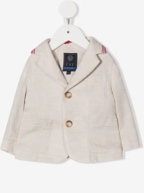 Fay Kids blazer con logo bordado