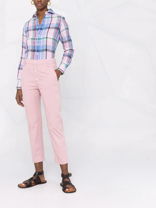 Shop DONDUP button-down straight-leg 