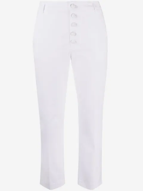DONDUP button-down straight-leg trousers