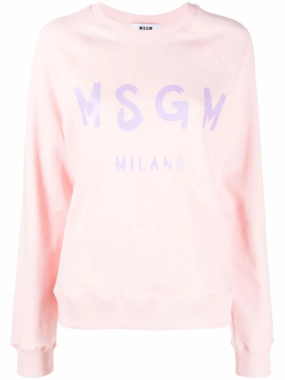 

MSGM sudadera con logo estampado - Rosado