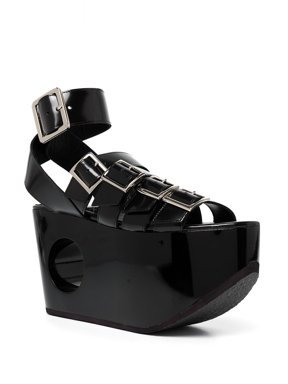 Junya Watanabe Sandalen met bandjes - Zwart