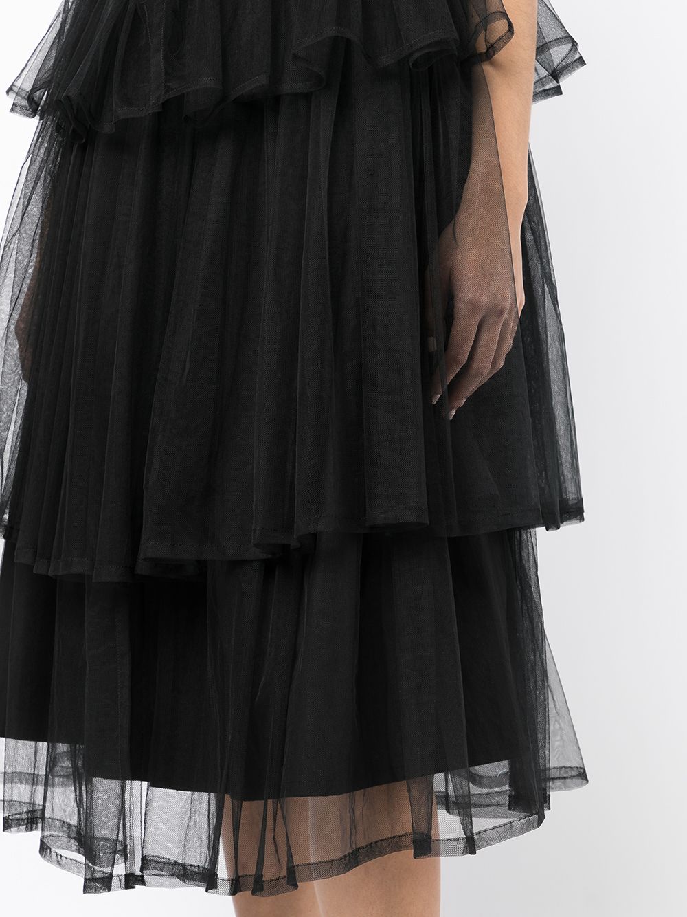 фото Comme des garçons noir kei ninomiya ruffle tulle midi dress