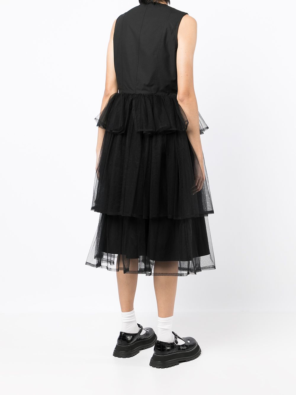 фото Comme des garçons noir kei ninomiya ruffle tulle midi dress