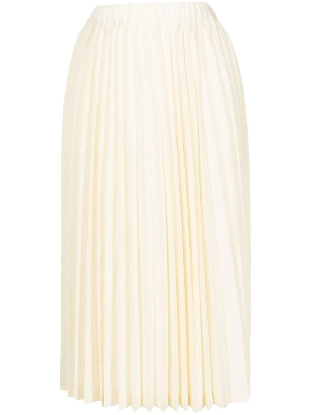 

Comme Des Garçons Girl falda midi plisada - Blanco